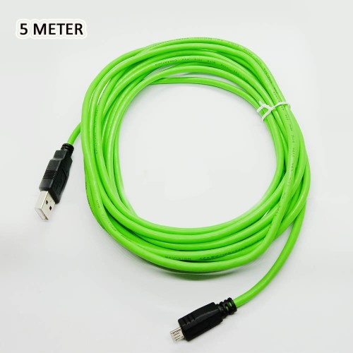 Android Charging Cable 5 Meters Long Data Plus Charging Cable High Quality Green